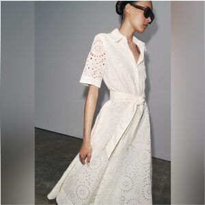 Zara eyelet dress